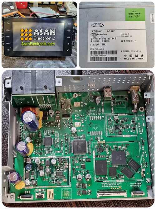 تعمیر مانیتور و ضبط ماشین ایکس x22 و X33 پرو 2 برد مانیتور x22